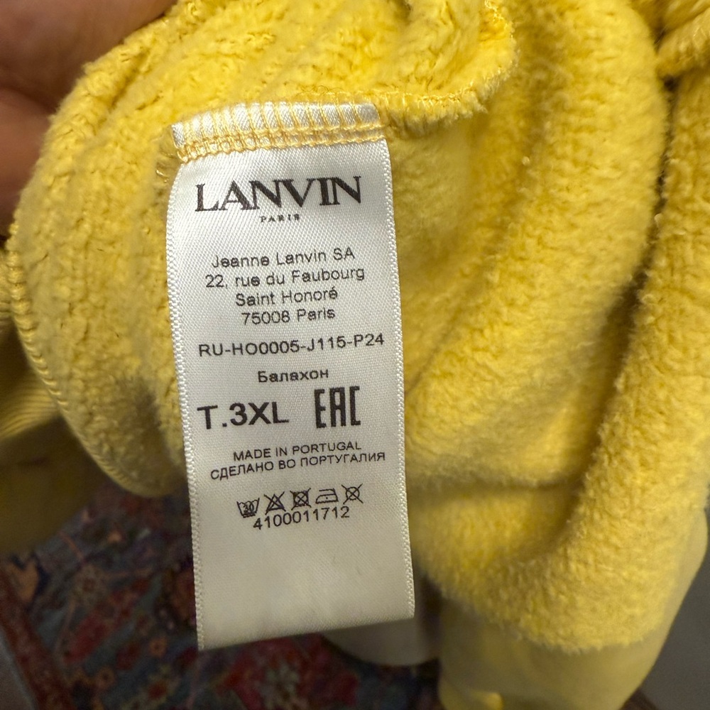Lanvin X Future Logo Embroidered Drop-shoulder Hoodie - Picture 8 of 9